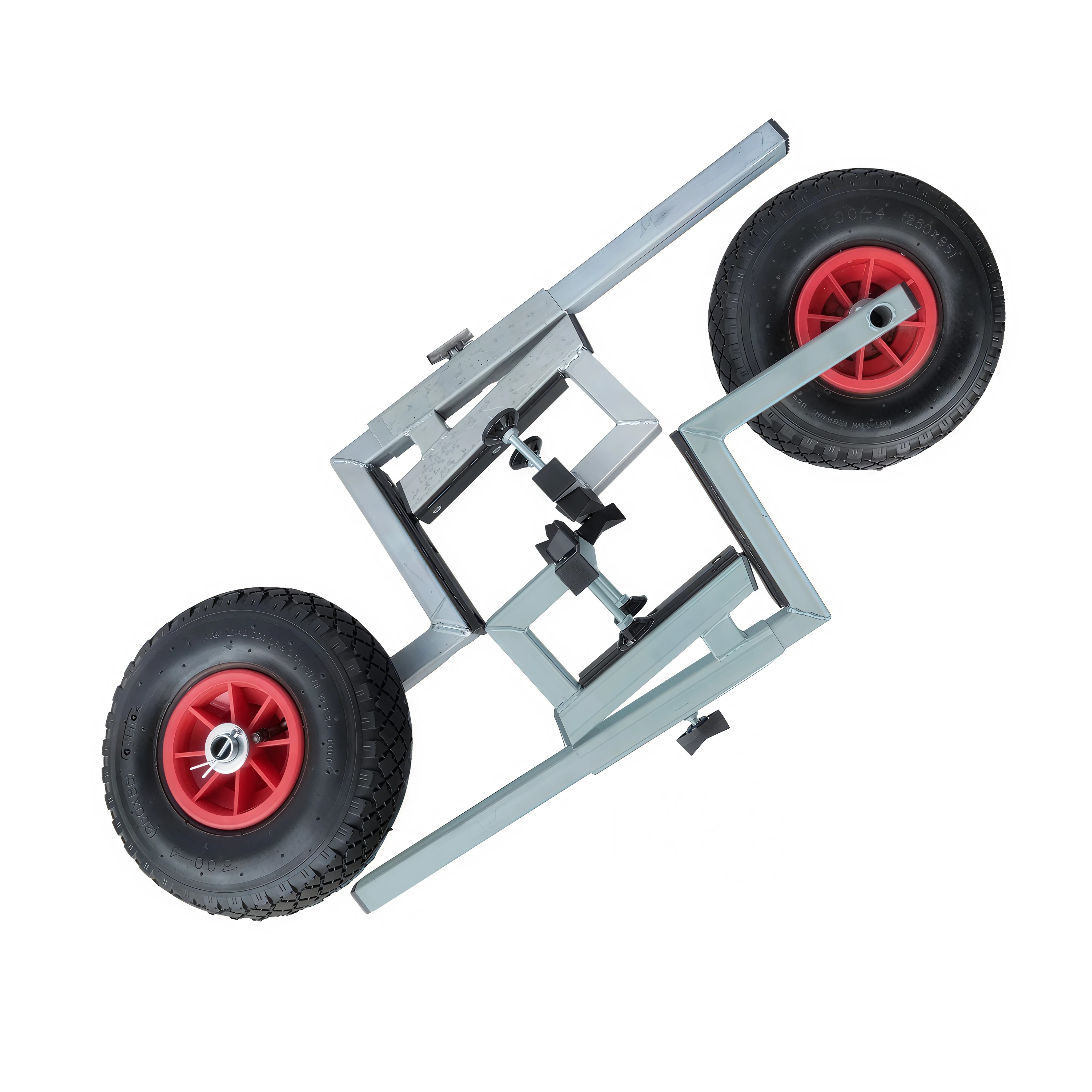 Транцевые колеса струбцинного типа оцинк. сталь, длина опоры 640 мм (надувн. дно, колесо 260)