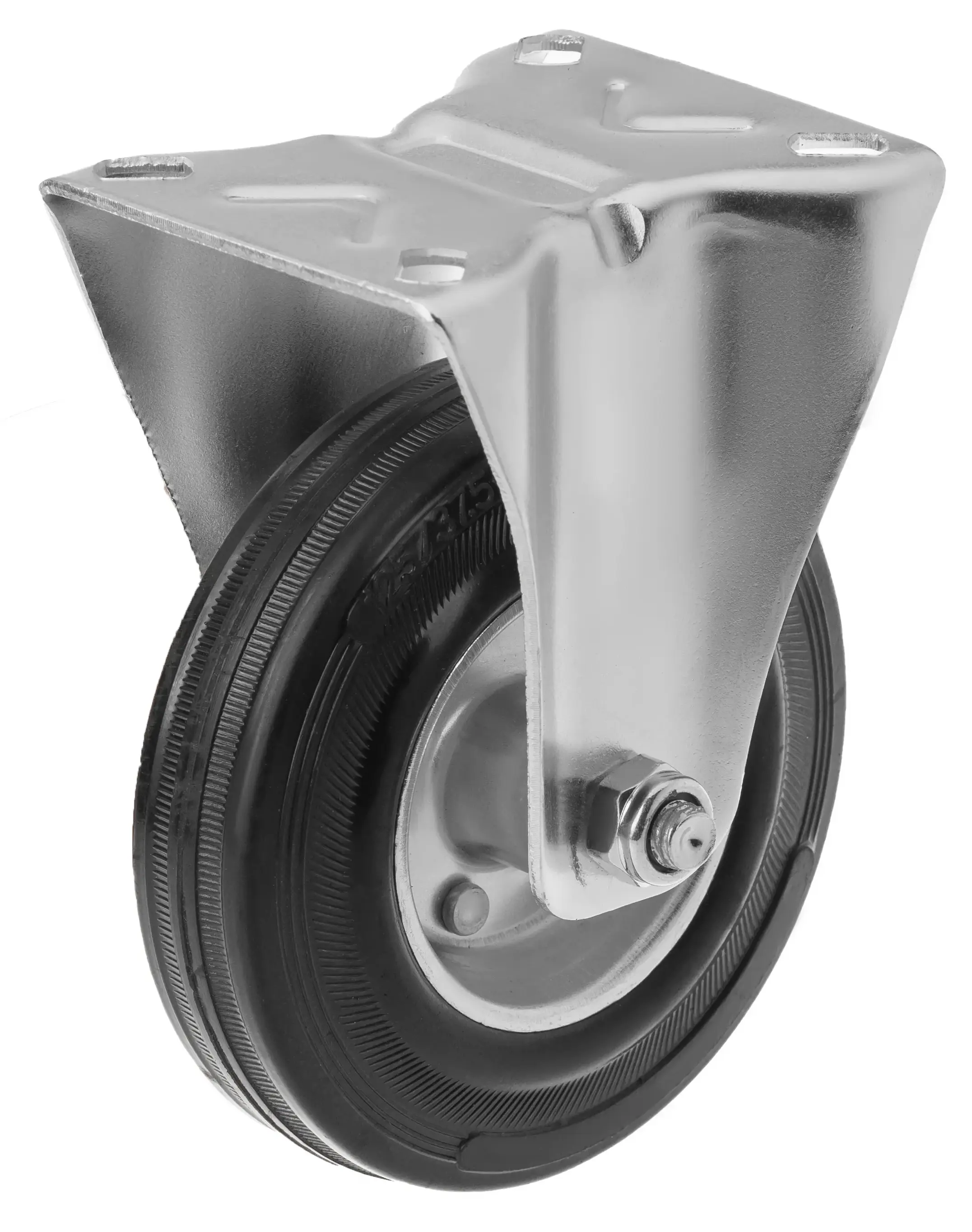 FRC 54 - Промышленное усиленное колесо 125 мм (площ., непов., черн. рез., роликоподш.)