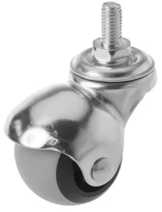 SCmt 20 - Мебельное колесо-шар 40 мм (болт М8, серая резина)