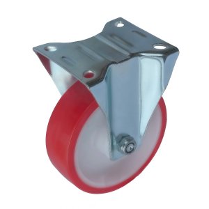 FPp 54 - Полиуретановое колесо 125 мм (площадка, неповорот, обод PP, двойной шарикоподш.)